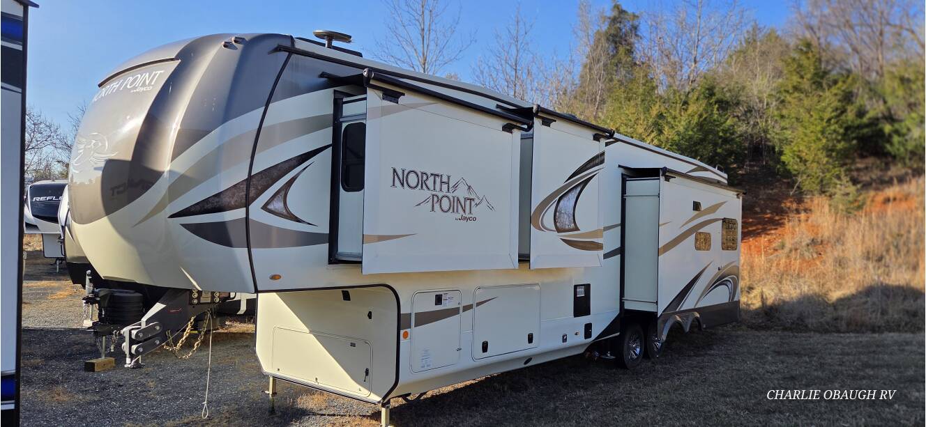 A photo of this 2020 Jayco North Point 381DLQS