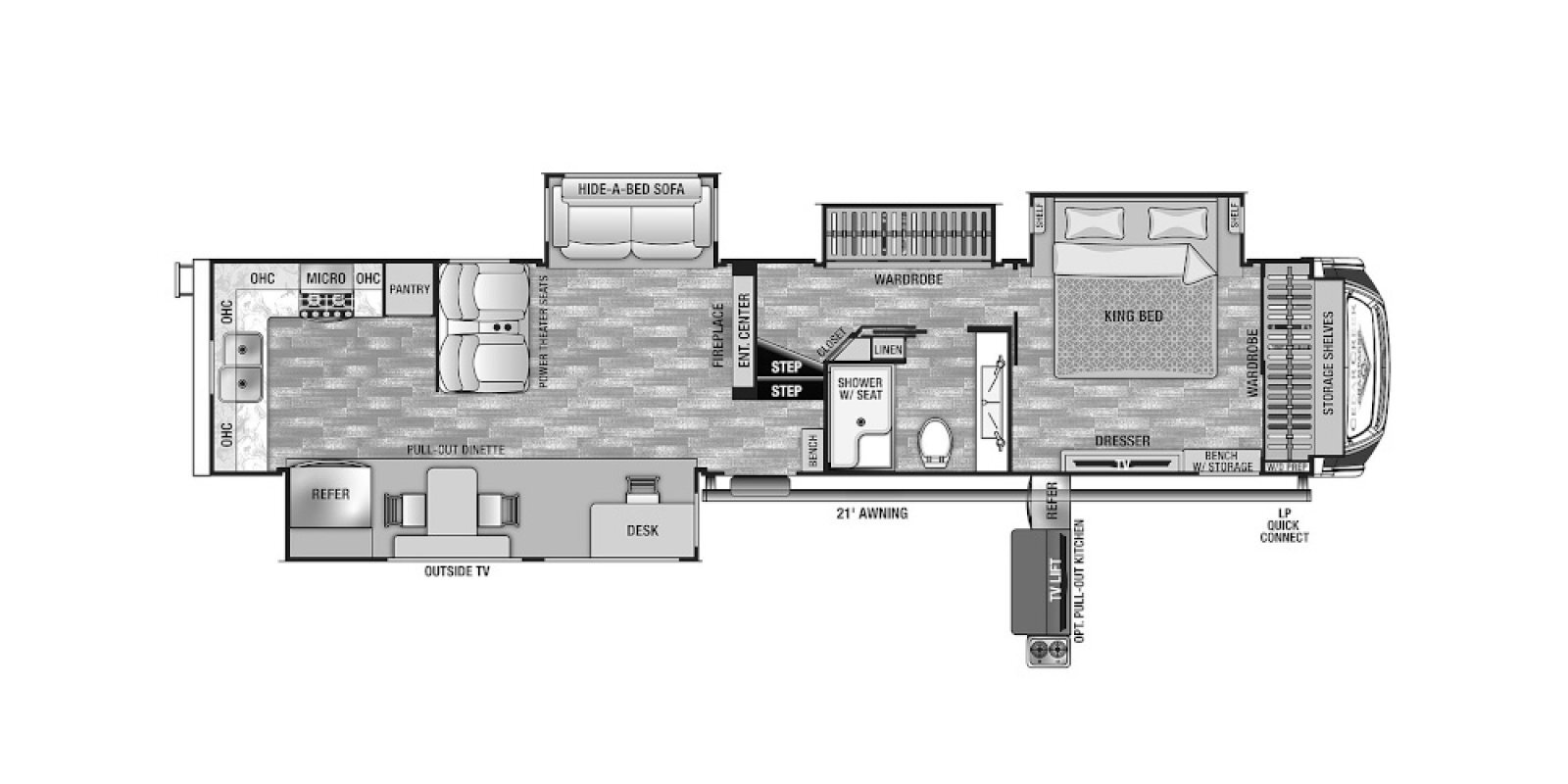 2021 Forest River Cedar Creek Champagne 38EKS in elkhorn WI