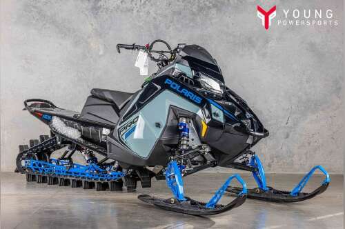 2026 PolarisĀ® Patriot Boost PRO RMK 155 Gloss Black / Blue Dusk in logan UT