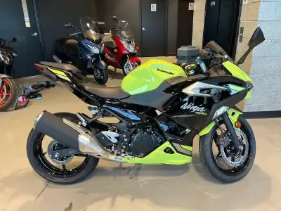 2026 Kawasaki Ninja 500 ABS Metallic Yellowish Green/Ebony