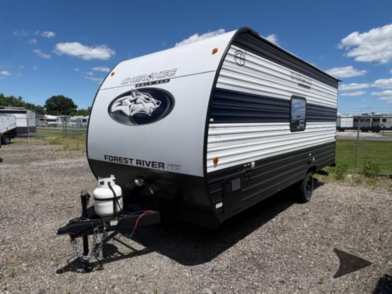 A photo of this 2026 Forest River Rv Cherokee Wolf Pup 16LP