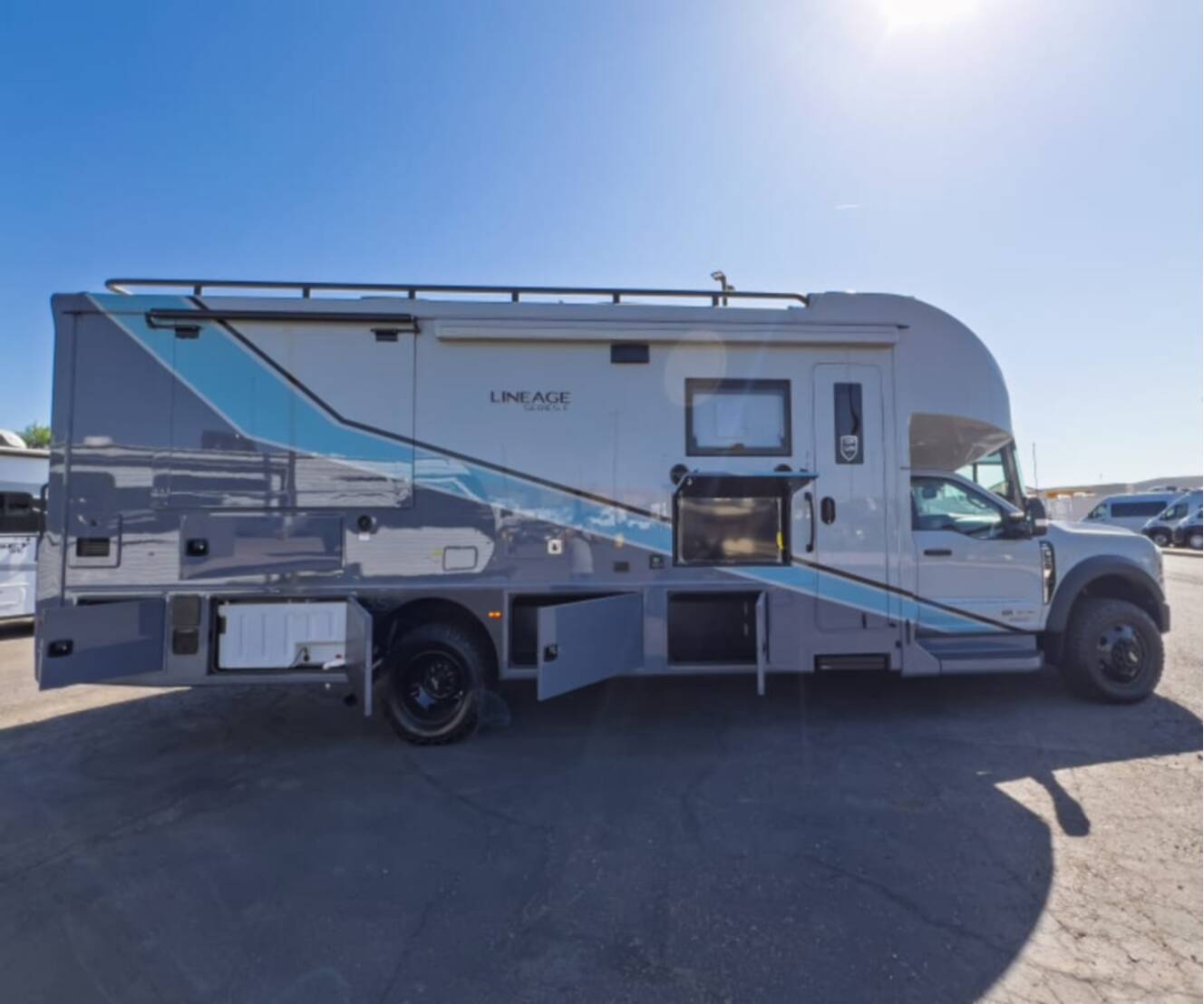 A photo of this 2026 Grand Design LINEAGE SERIES F 31ZW5-FBP