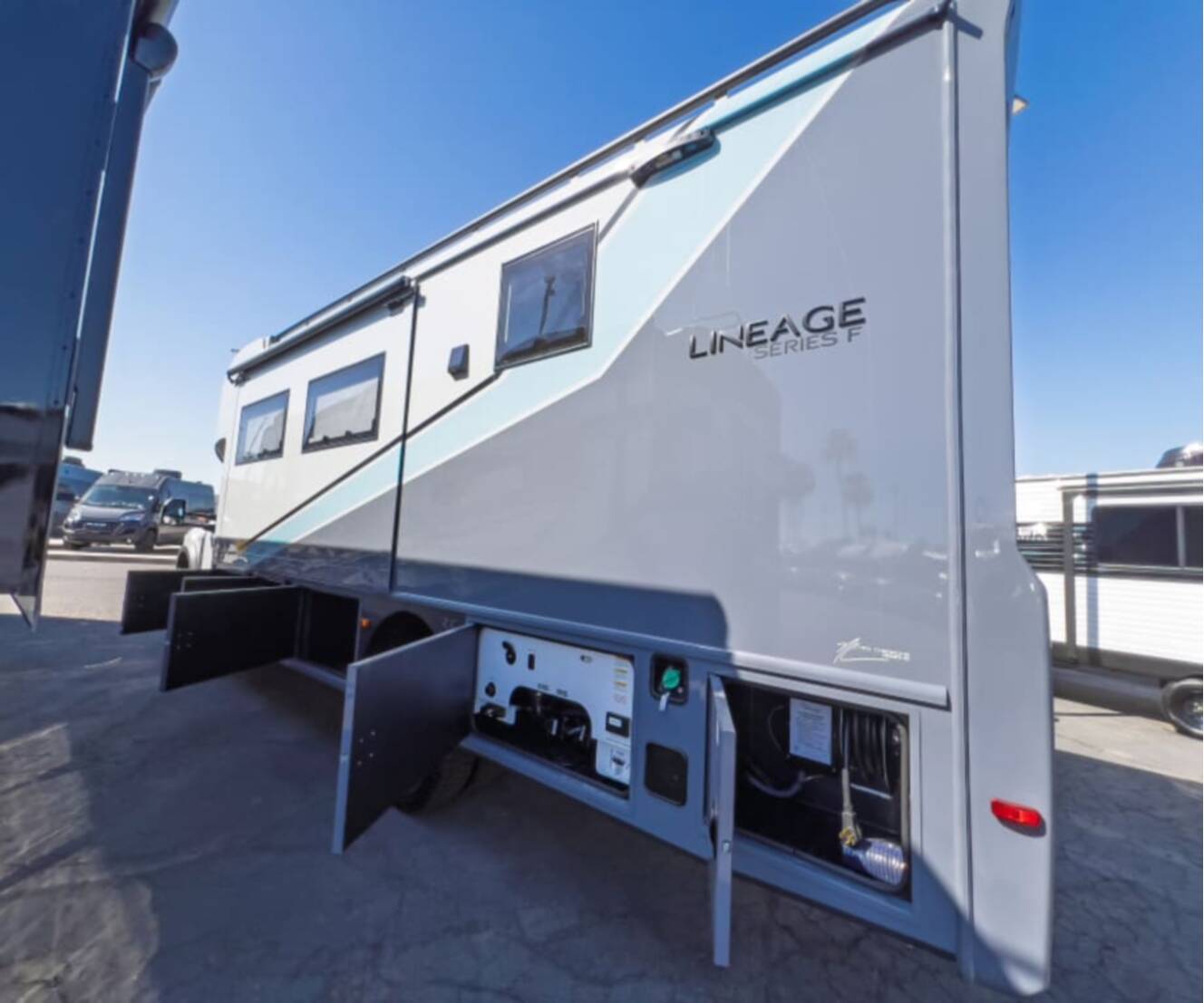 A photo of this 2026 Grand Design LINEAGE SERIES F 31ZW5-FBP