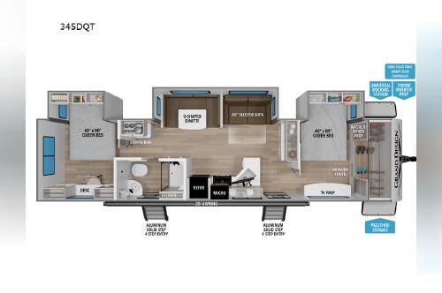 2027 Grand Design Transcend 345DQT in sacramento CA