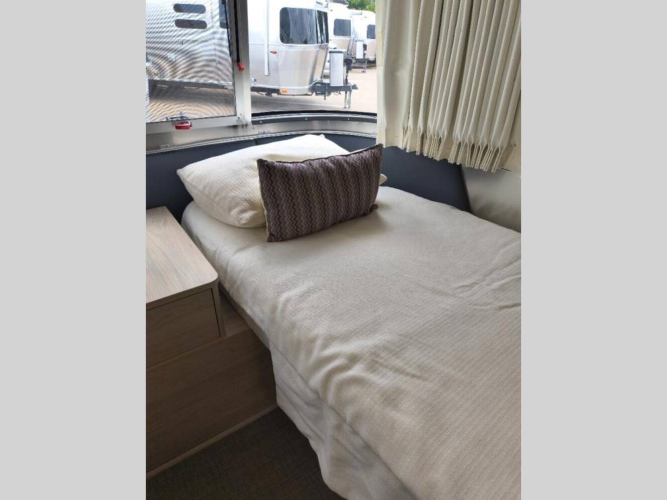 A photo of this 2021 Airstream Globetrotter 30RB Twin