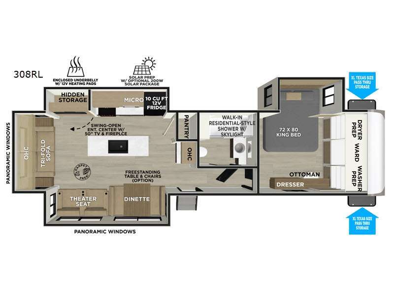 2027 Forest River Rv Wildwood Heritage Glen 308RL in odessa TX