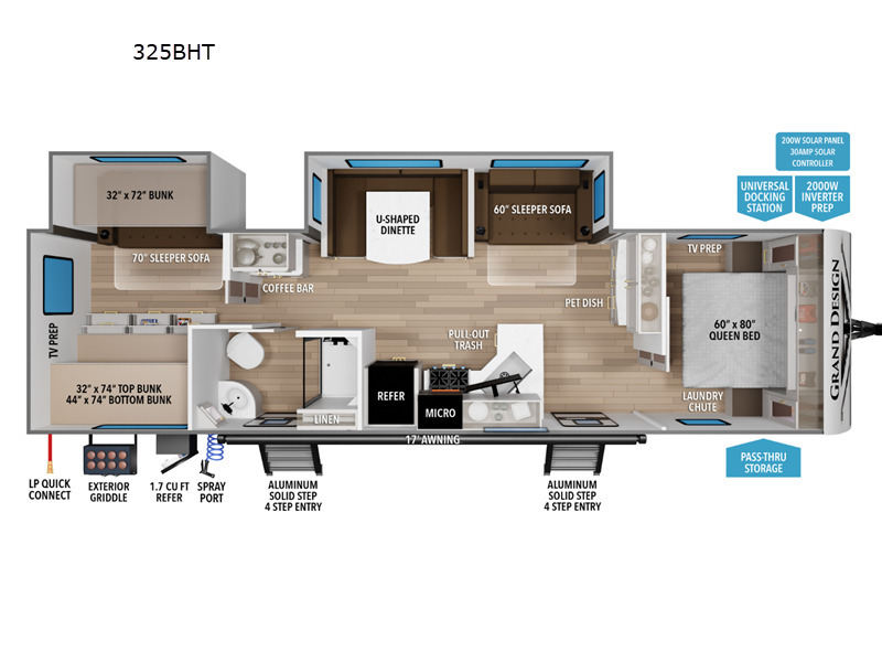 A photo of this 2027 Grand Design Transcend 325BHT