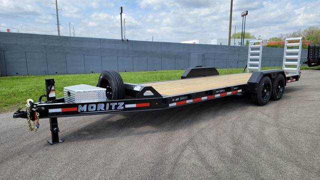 2026 Moritz International 7'x22' 16k AR / Spare / Pallet Forks / Equipment Traile in Delphos, ME