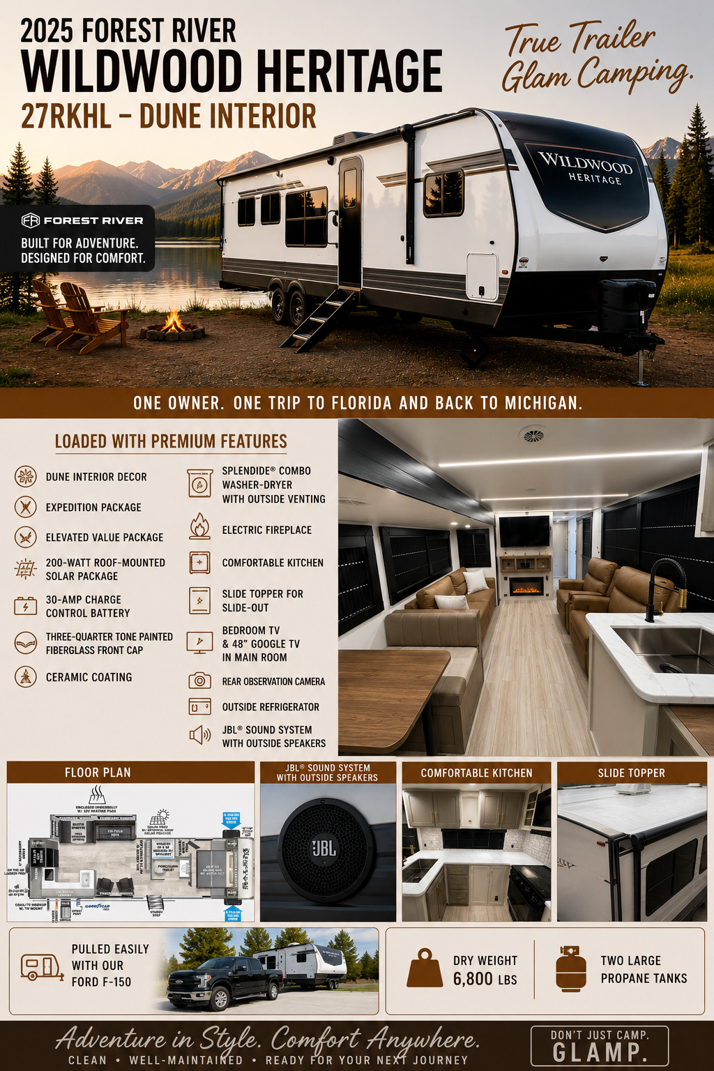 2025 Forest River WILDWOOD HERITAGE GLEN 27RKHL RV