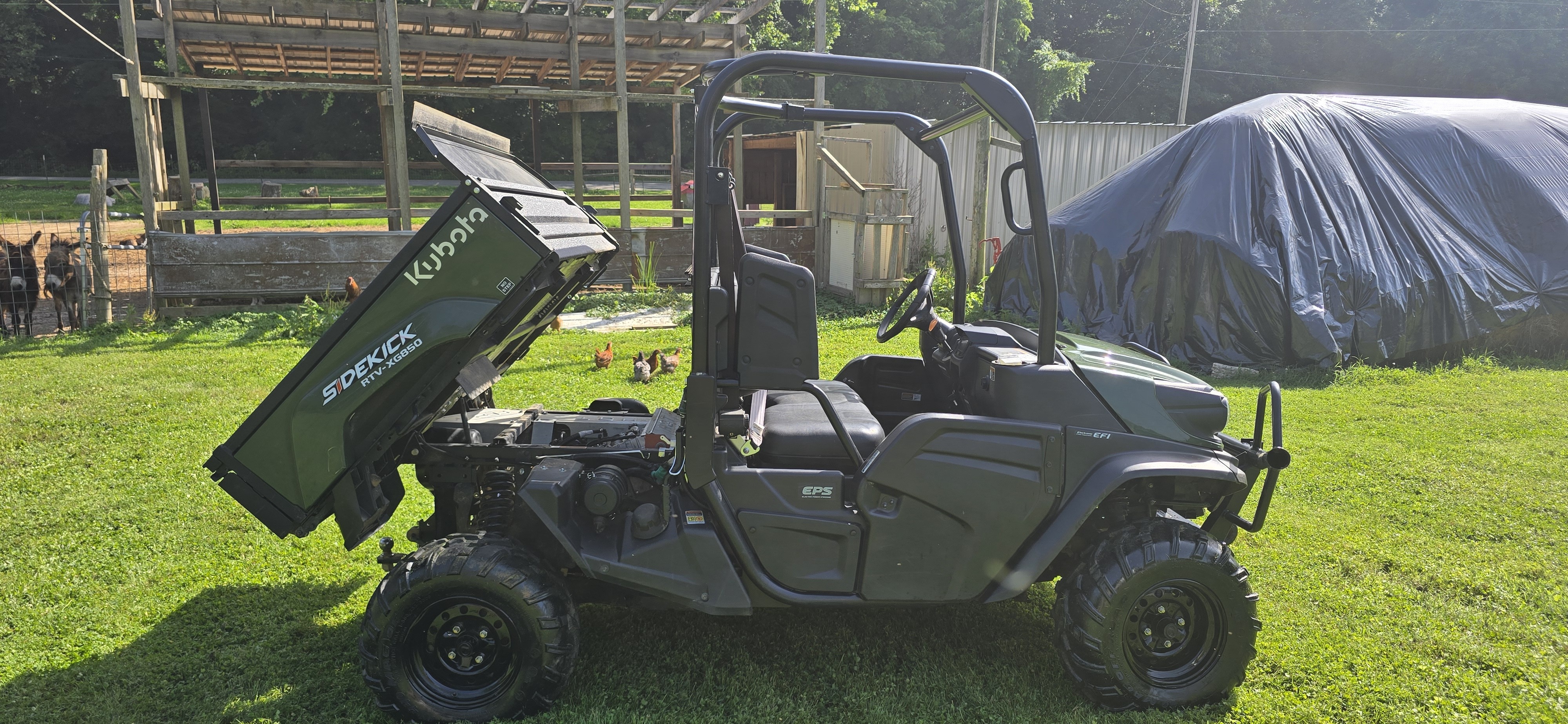 2022 Kubota RTV XG850 SIDEKICK WORKSITE in marengo IN