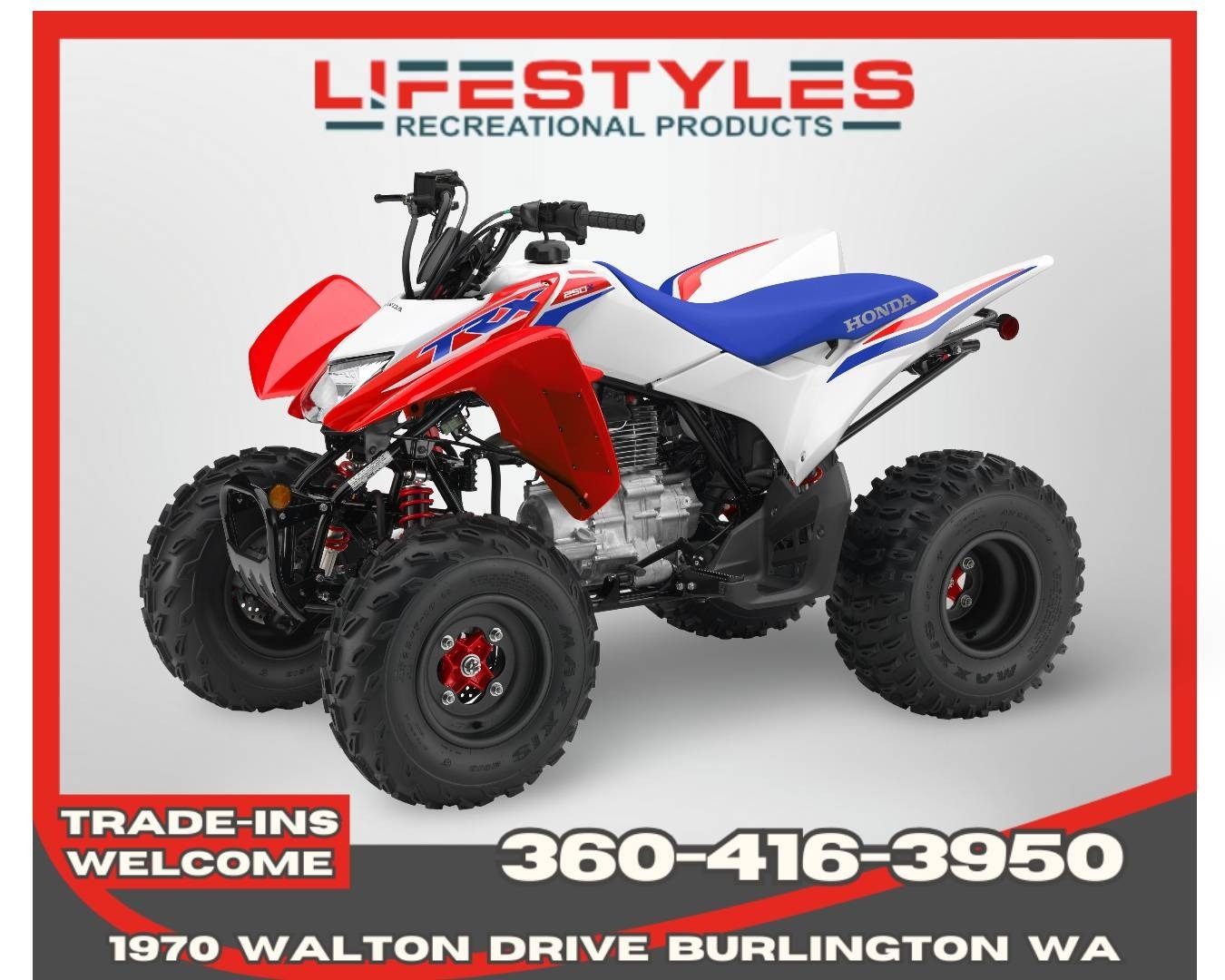 2026 Honda TRX250X in burlington WA
