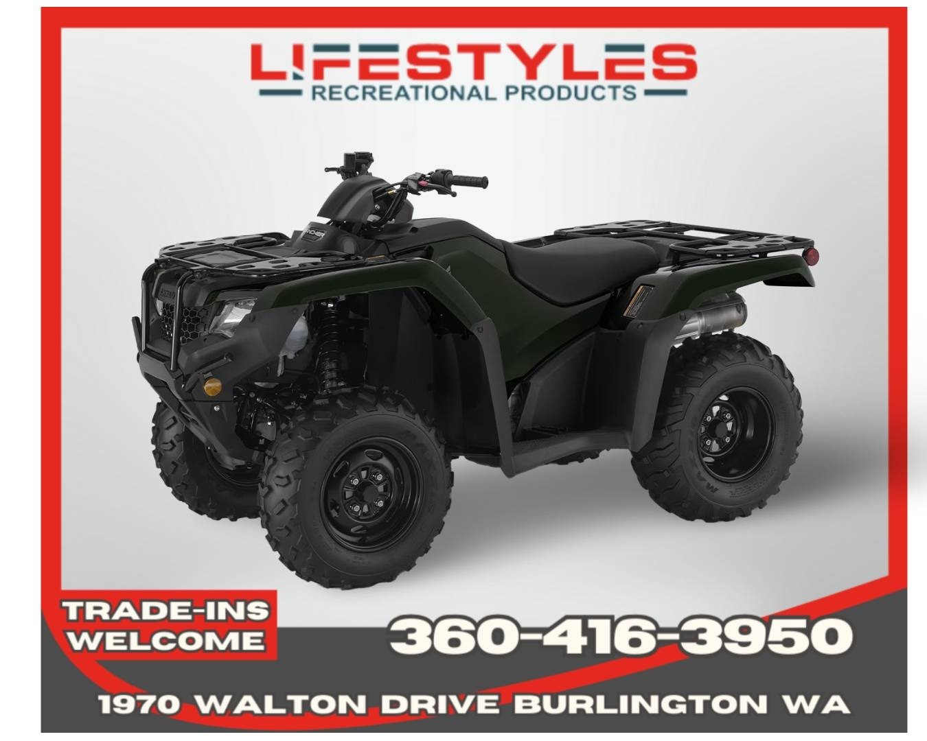 2027 Honda FourTrax Rancher 4x4 Automatic DCT EPS 4X4 AT DCT EPS in burlington WA