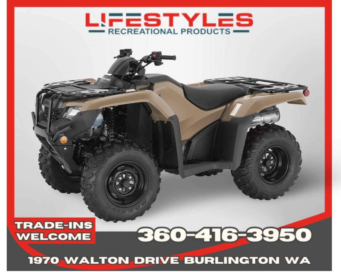 2027 Honda FourTrax Rancher 4x4 Automatic DCT EPS 4X4 AT DCT EPS in burlington WA