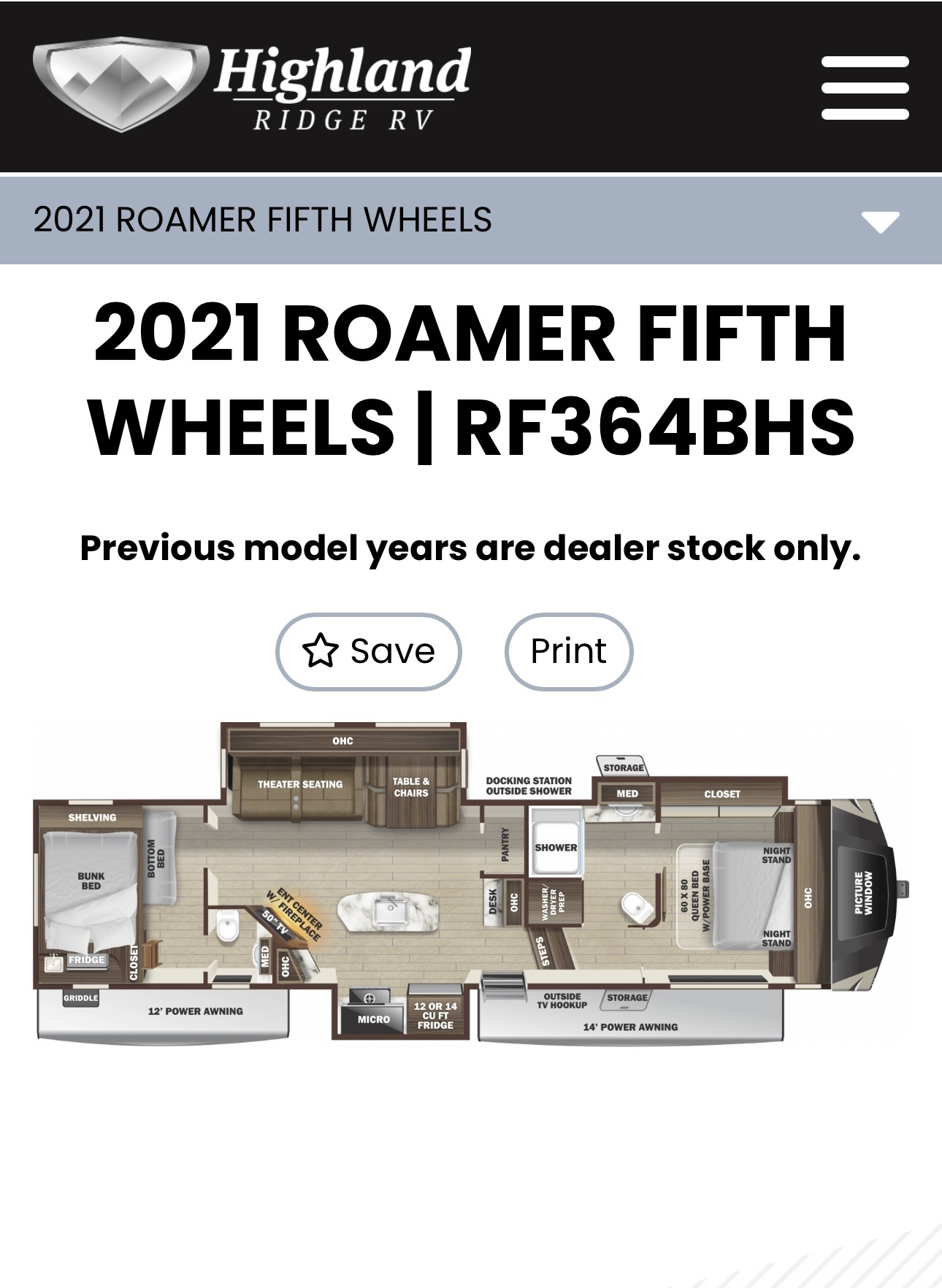 A photo of this 2021 Open Range ROAMER BHS