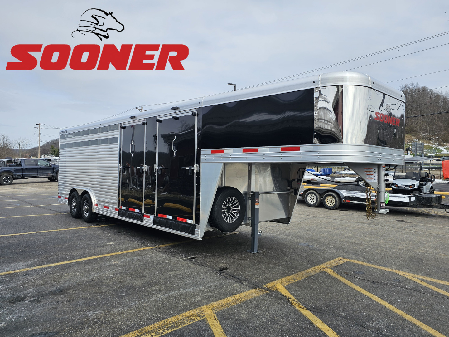 2026 Sooner 24' 2x Side Ramp Show Pen/Livestock Combo Trailer in Athens, OH