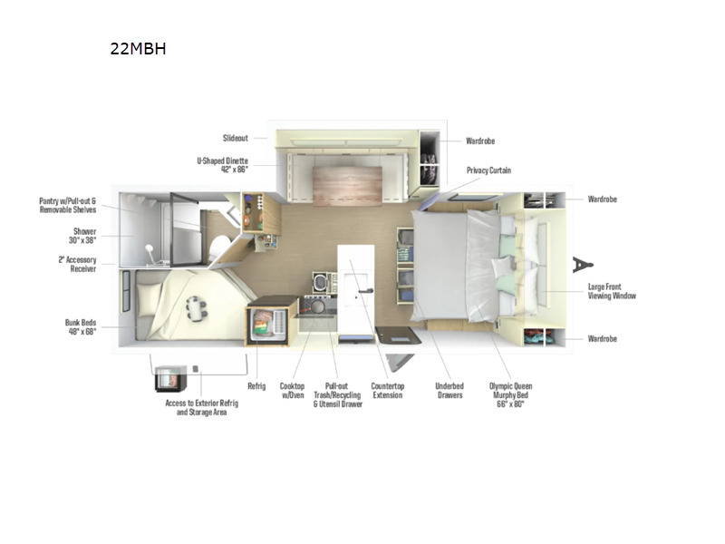 2026 Winnebago Thrive 22MBH in hendersonville NC