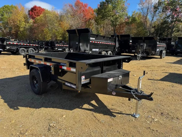 2026 SURE-TRAC 5X8 Low Profile 5K Powder Coated Dump Trailer in Loudon, NH