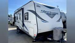 2014 Forest River SHOCKWAVE MX 21FQMX Travel Trailer Toy Hauler RV