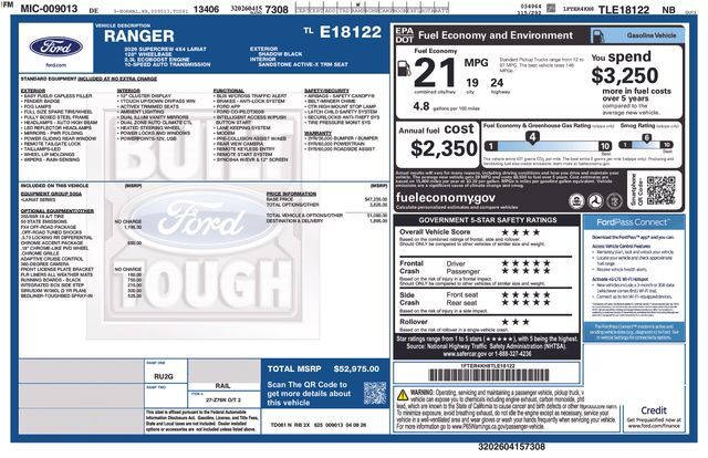 2026 FORD RANGER LARIAT in Washington, NJ
