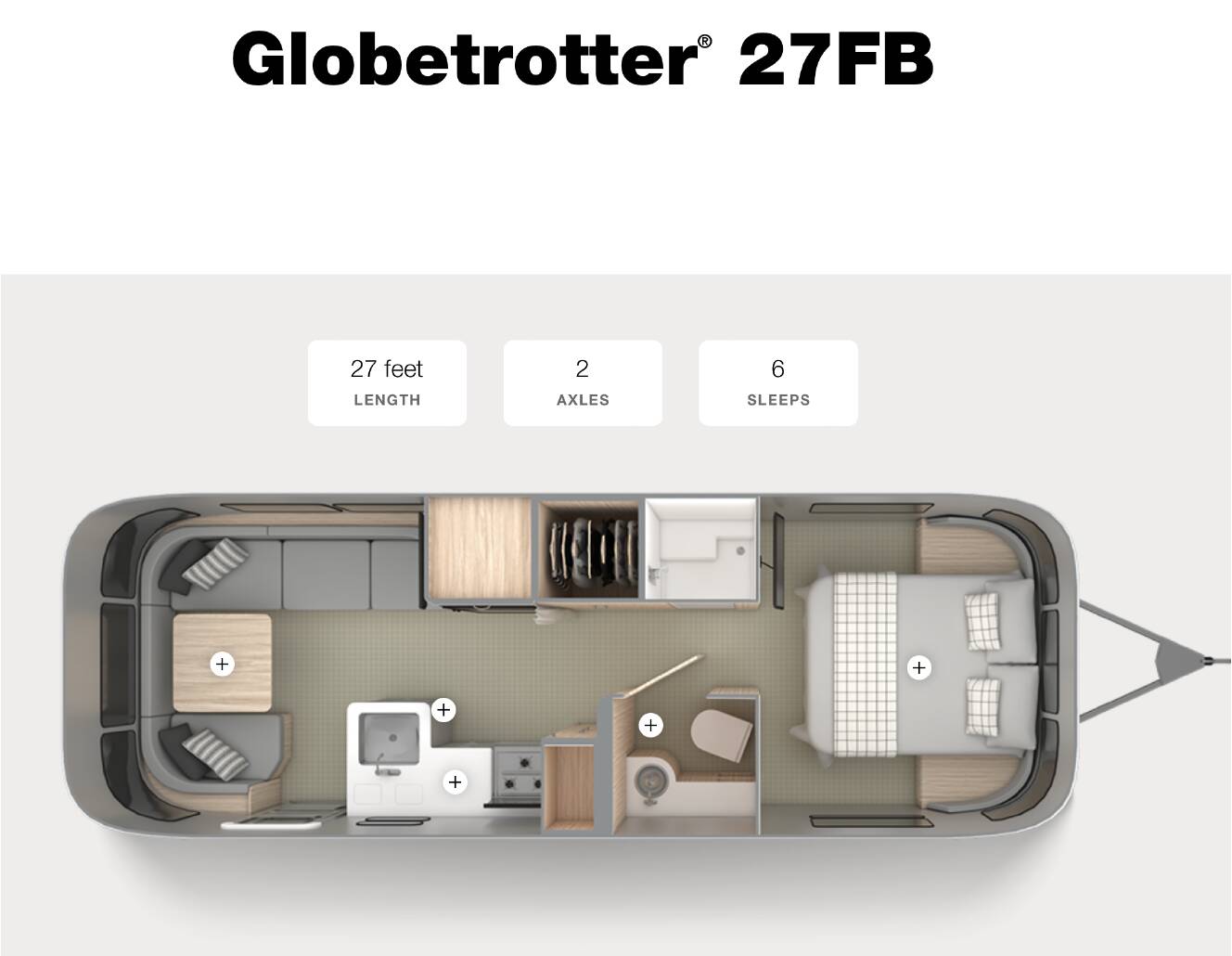 A photo of this 2025 Airstream GLOBETROTTER 27FBQ