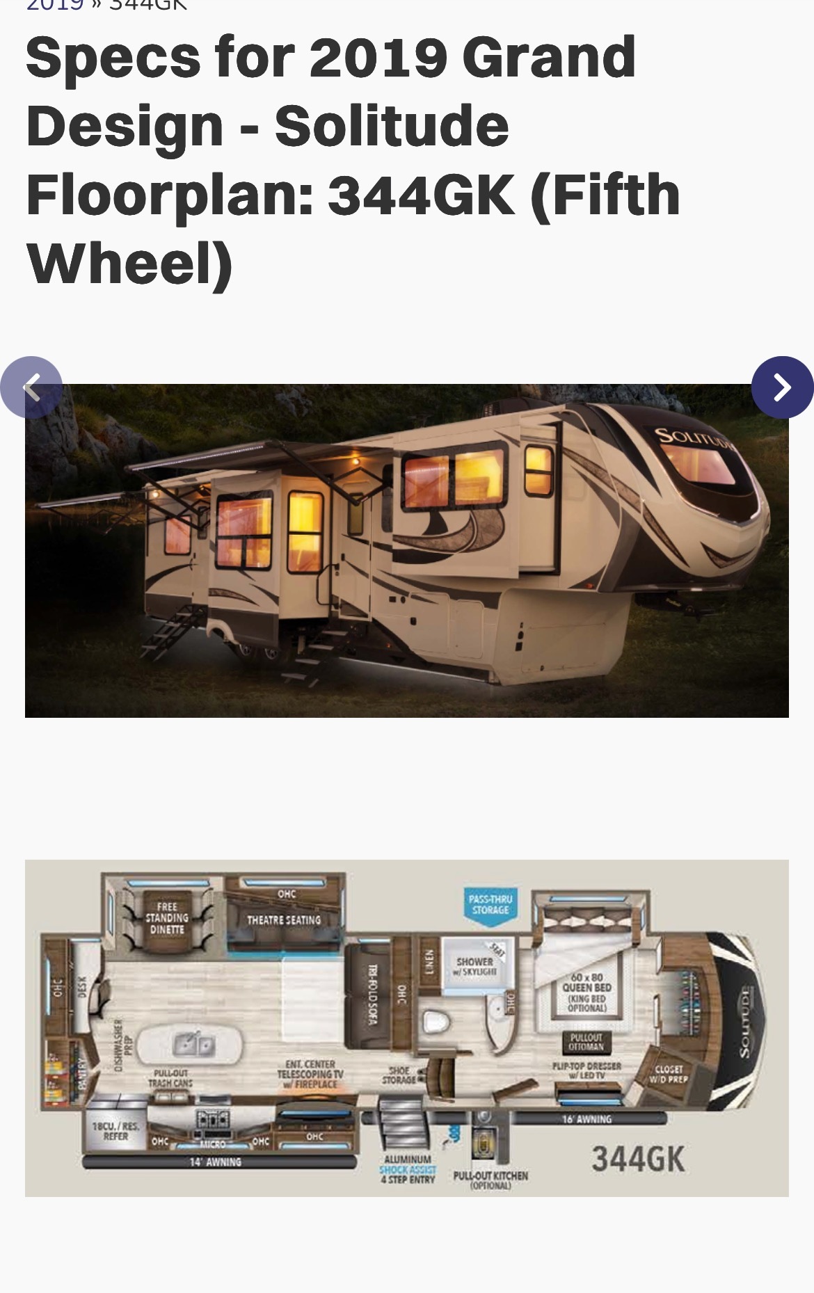 2019 Grand Design SOLITUDE 344GK R in aguanga CA