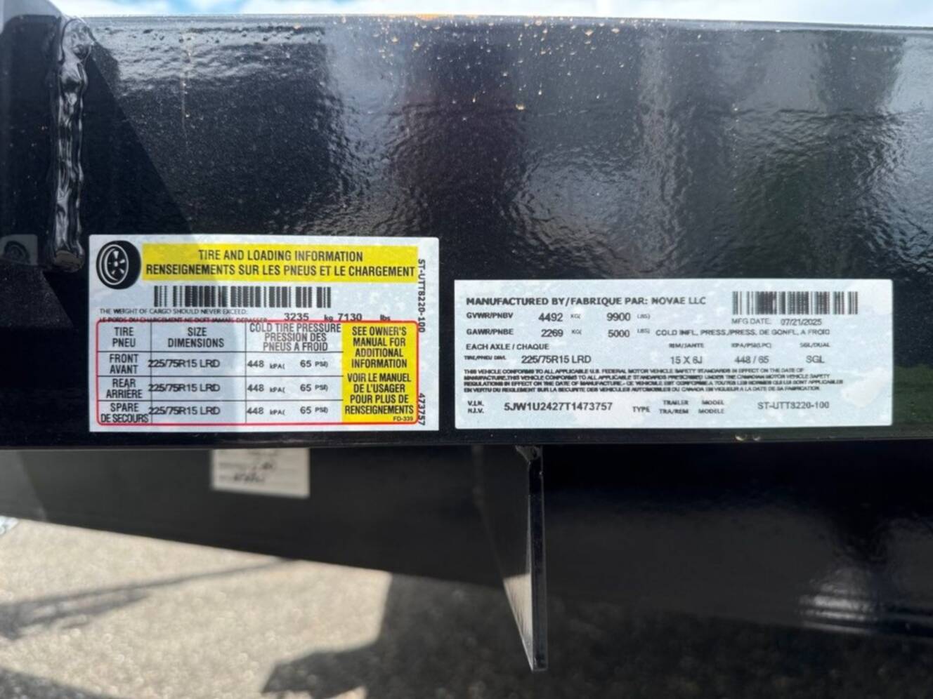 A photo of this 2026 Sure-Trac 7x20 TUBE TOP UTILITY 10K