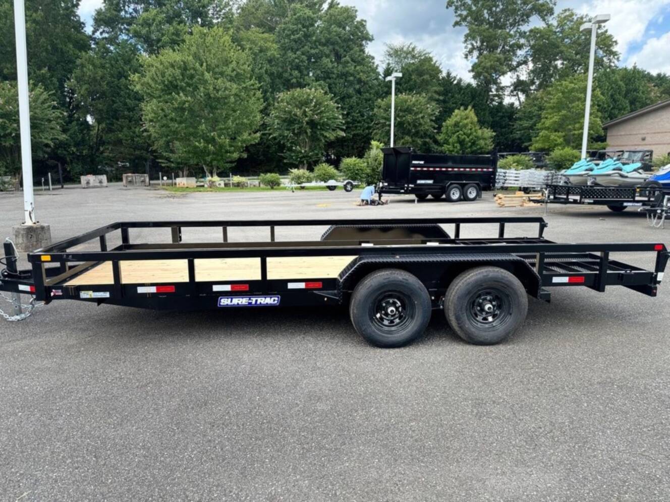 A photo of this 2026 Sure-Trac 7x18 TUBE TOP UTILITY 10K