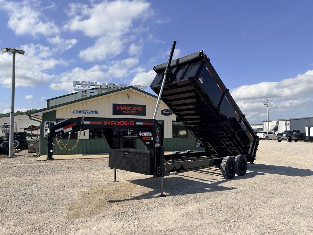 2027 Maxx-D Trailers DTX8316G 16' x 83" 18k Telescopic Gooseneck Dump With 3 in Poplar Bluff, MO