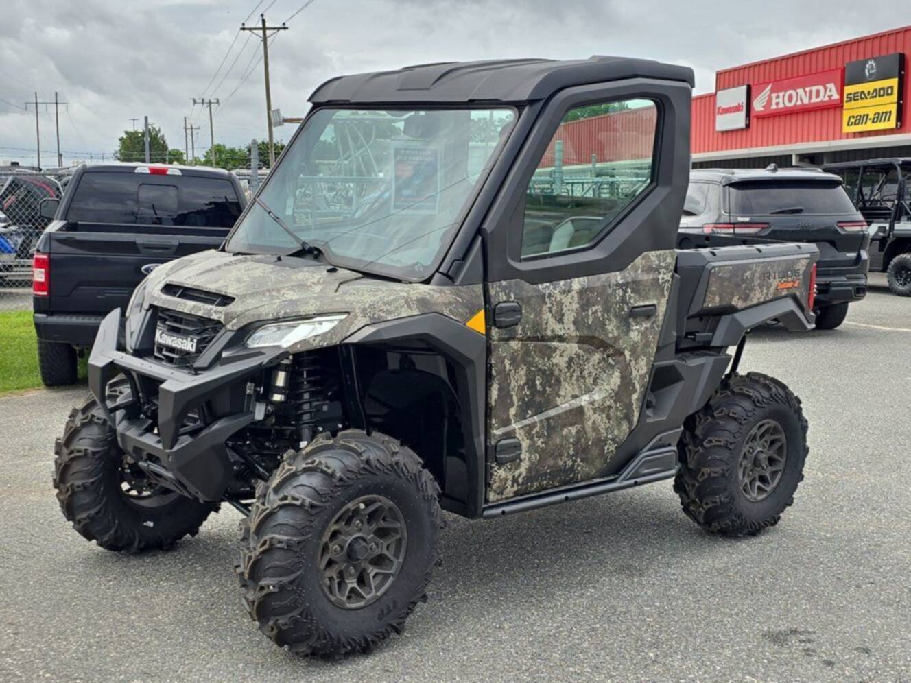 A photo of this 2025 Kawasaki Ridge® Hvac Camo