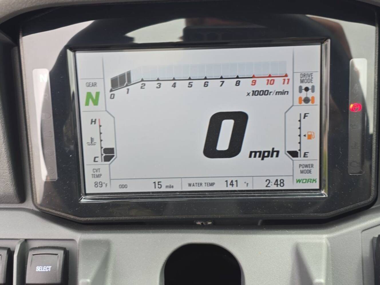 A photo of this 2025 Kawasaki Ridge® Hvac Camo