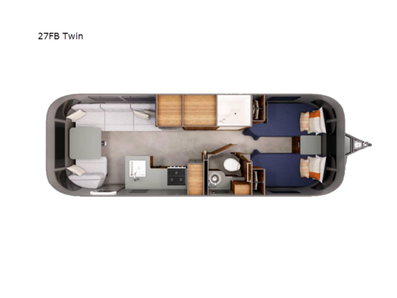 A photo of this 2027 Airstream Trade Wind 27FBT