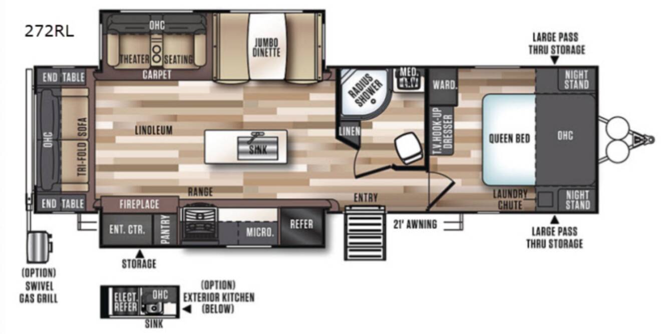 A photo of this 2018 Forest River Rv Salem Hemisphere GLX 272RL