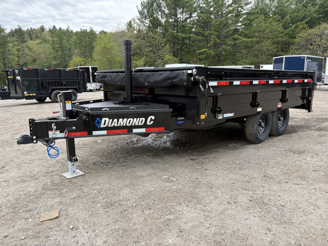 2026 DIAMOND C 8X14 15.5K Deckover Dump Trailer W/22 Fold Down S in Turner, ME