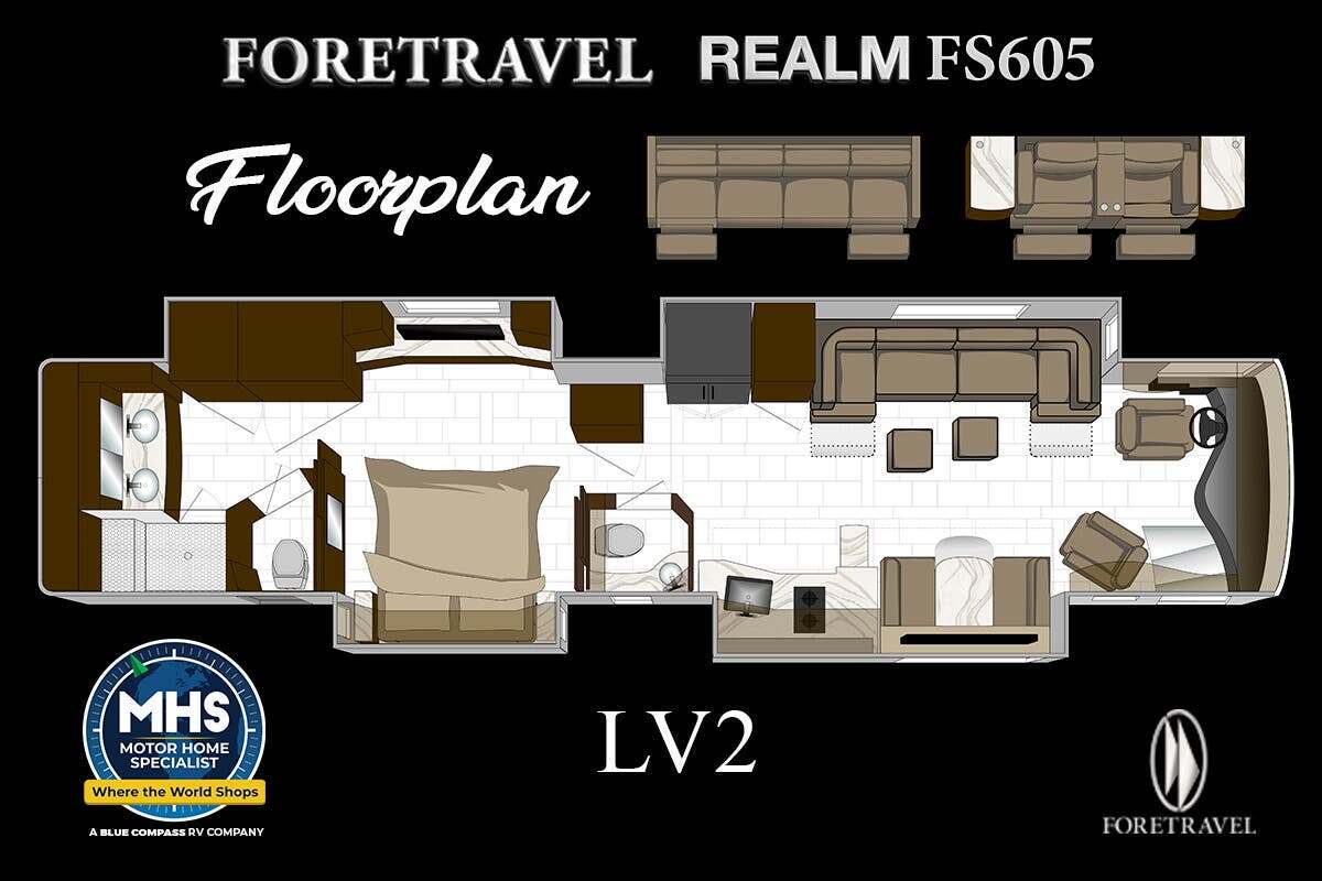 2026 Foretravel Realm FS605 Luxury Villa 2 (LV2) FS605 LV2 in alvarado TX