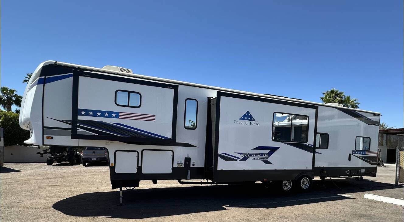 A photo of this 2023 Forest River Vengeance Rogue Armored 4007