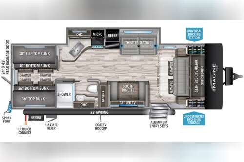 2023 Grand Design IMAGINE XLS 25BHE in alvarado TX