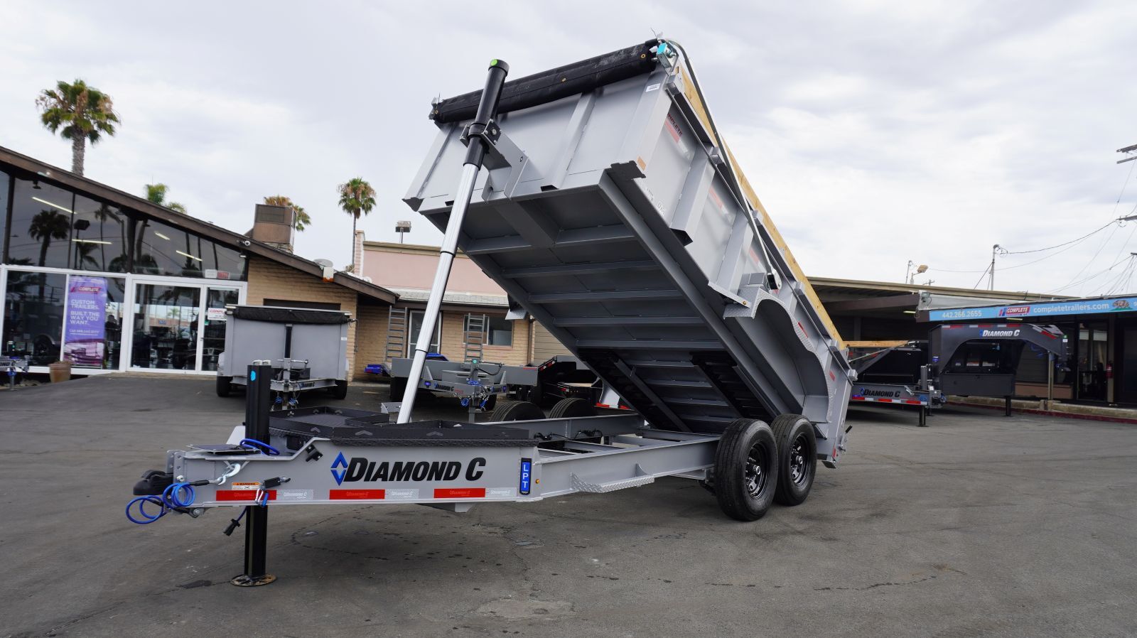 2027 Diamond C LPT 14x82 15.5K GVWR HEAVY DUTY TELESCOPIC DUMP TRAILER in Oceanside, CA