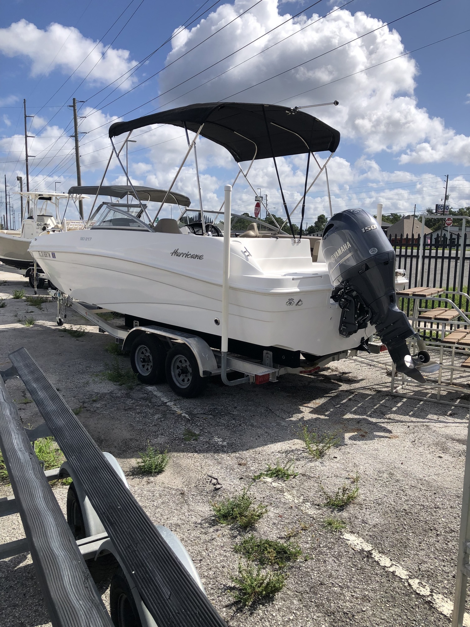 2023 Hurricane Deck Boats USED SD217 -WHITE HULL in hudson FL