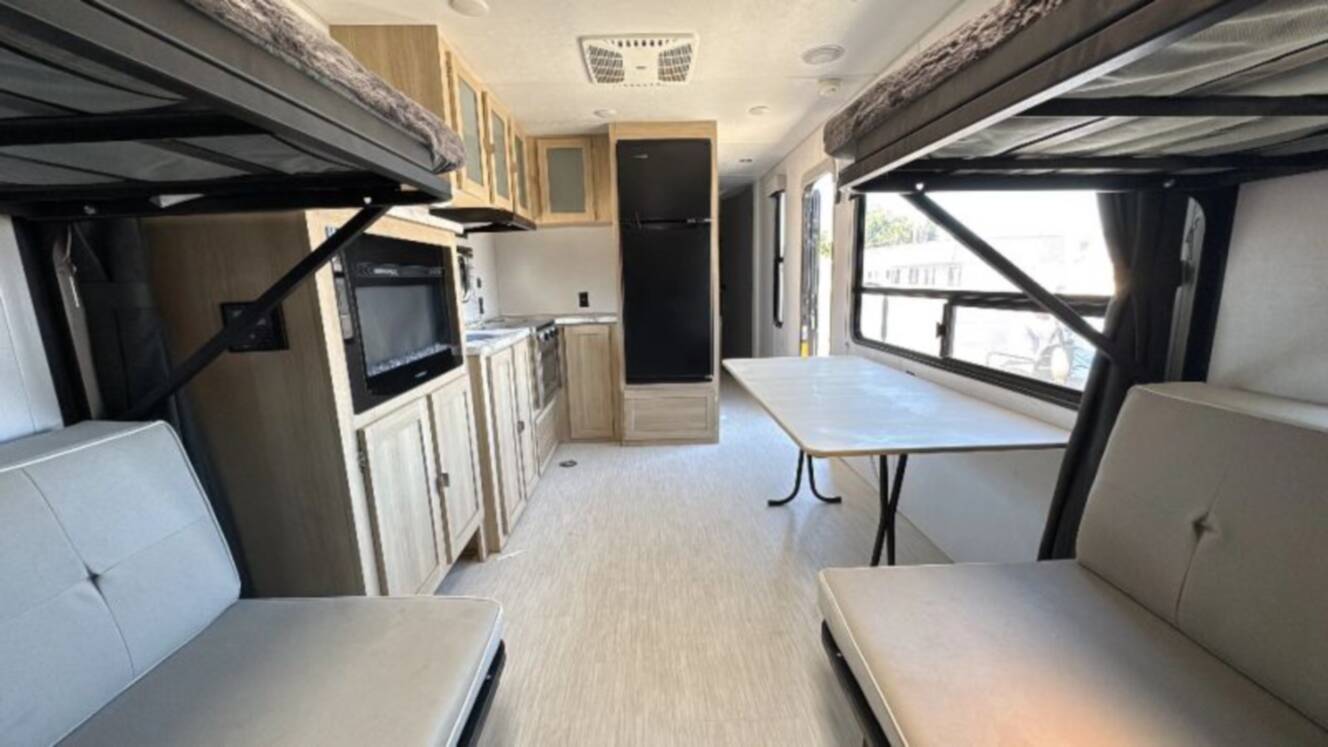 A photo of this 2023 Wildwood By Forest River FSX Max Toy Hauler 270RTK