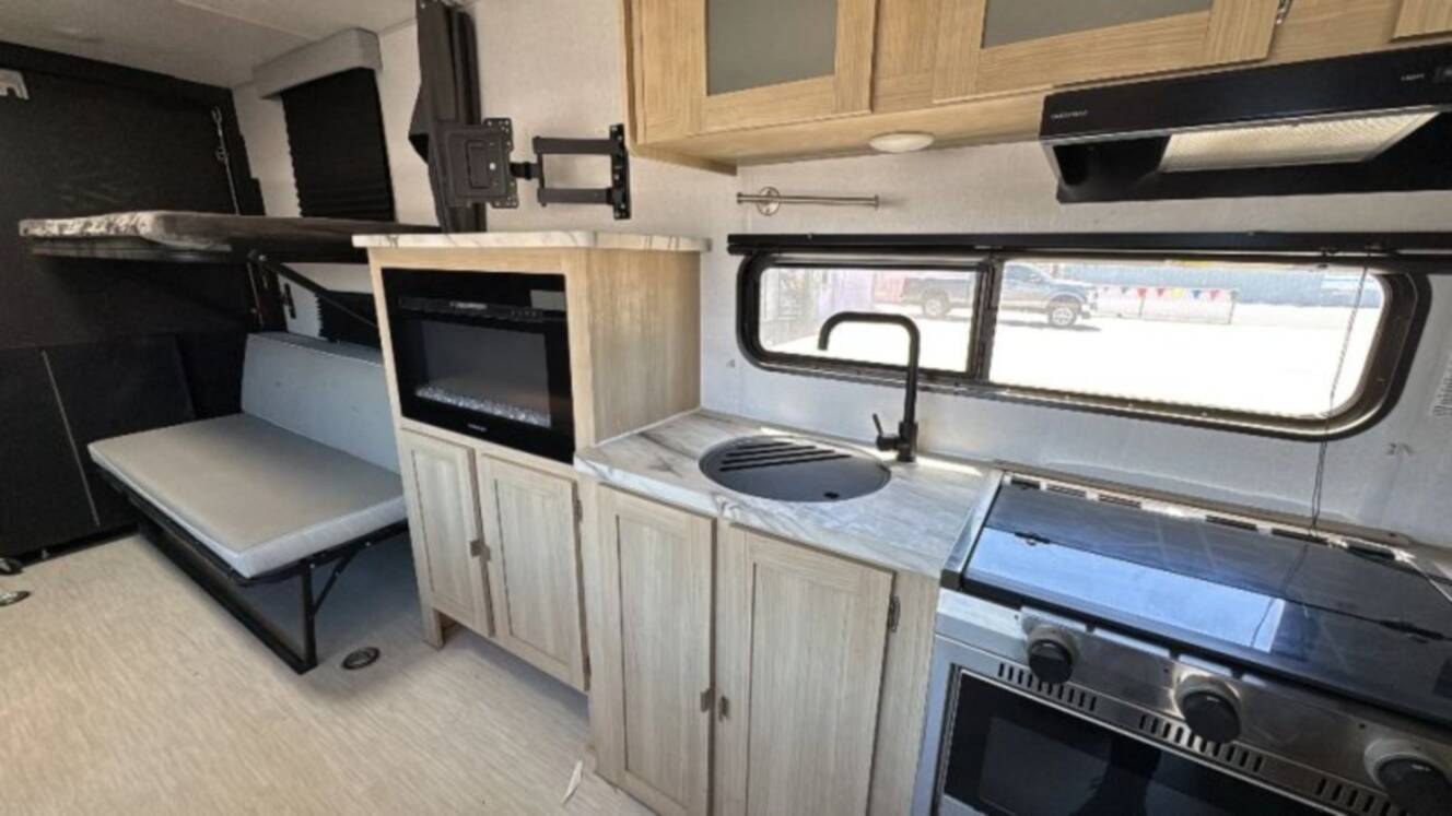 A photo of this 2023 Wildwood By Forest River FSX Max Toy Hauler 270RTK