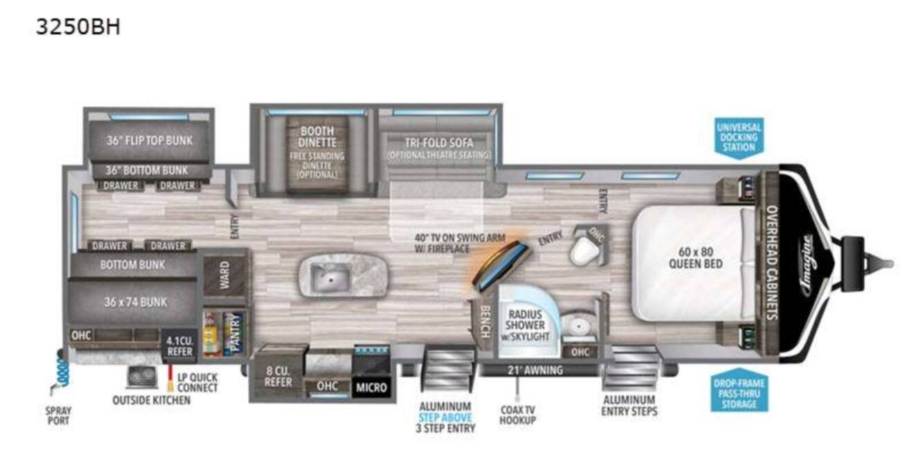 A photo of this 2021 Grand Design Imagine 3250BH
