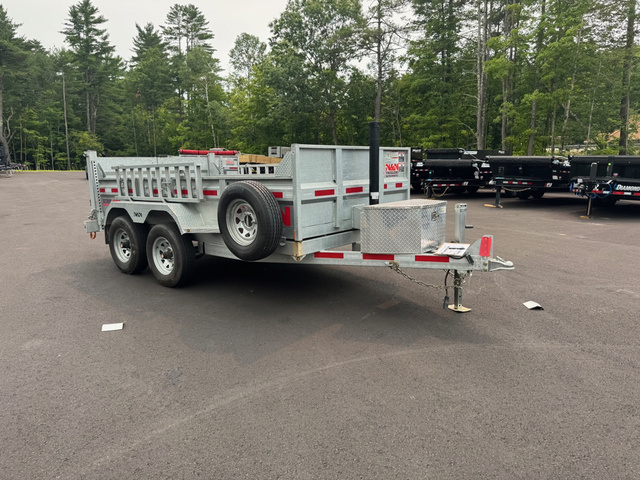 2023 N&N 6X12 Galvanized 10K Dump Trailer W/Tarp Kit, Ramps in Loudon, NH