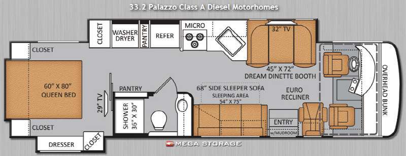 2014 Thor Motor Coach Palazzo 33 2 in dewitt MI
