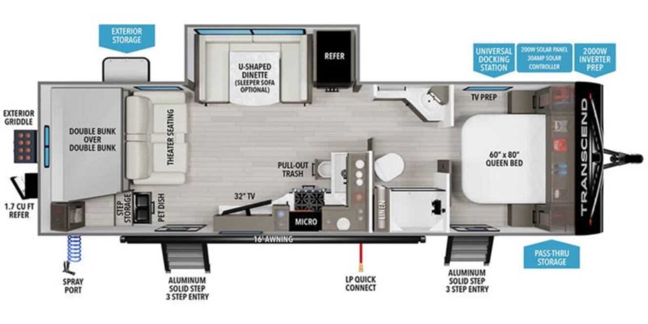 A photo of this 2027 Grand Design Transcend 265BHT