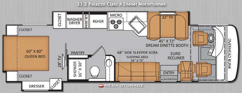 A photo of this 2014 Thor Motor Coach Palazzo 33 2
