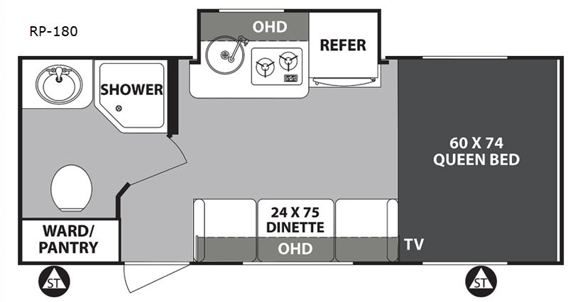 A photo of this 2019 Forest River Rv R Pod RP-180
