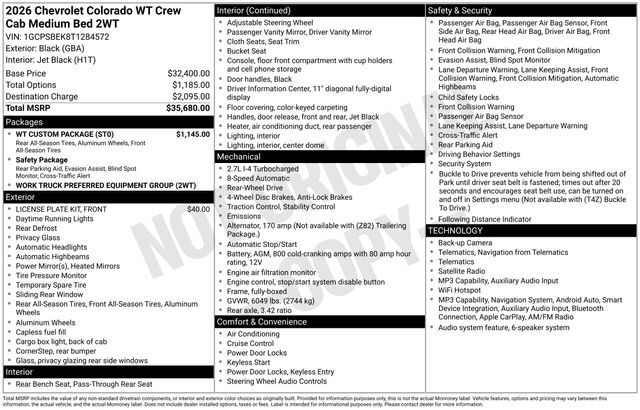 2026 CHEVROLET Colorado in Frankfort, IL