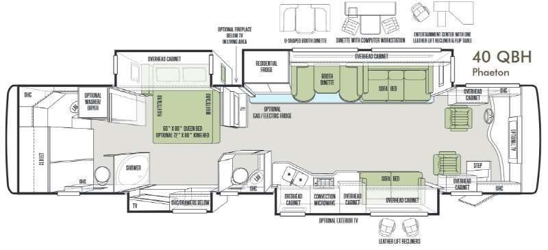 2014 Tiffin Motorhomes PHAETON 40 QBH in ellensburg WA