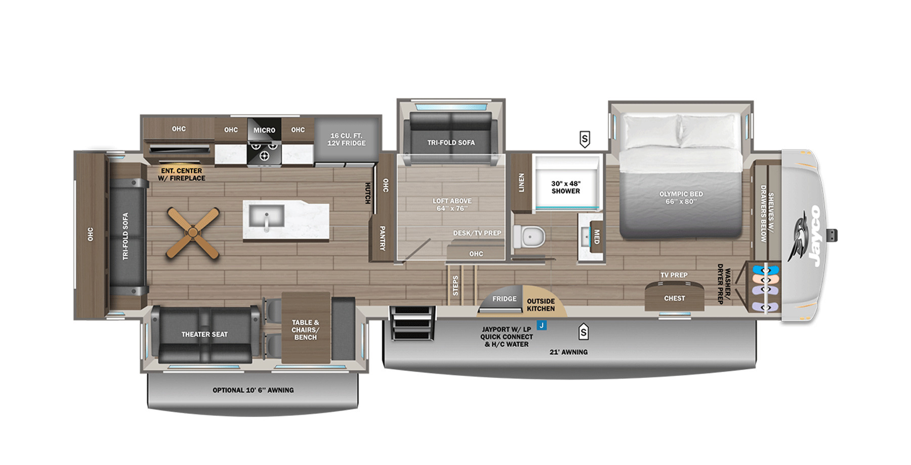 A photo of this 2027 Jayco Eagle 355MBQS