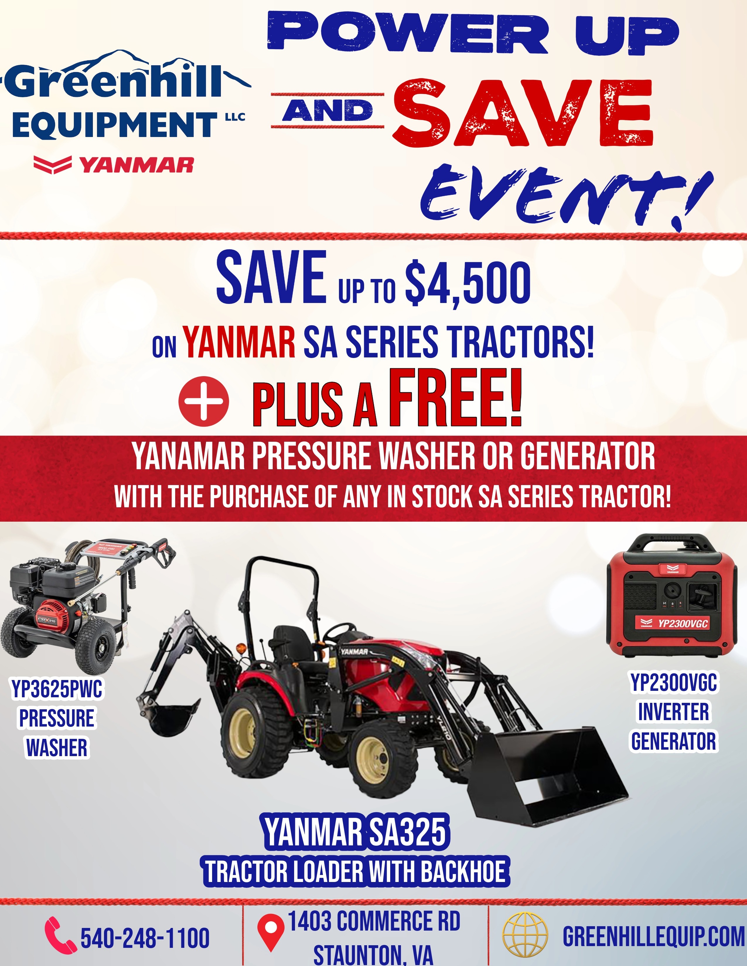 2026 Yanmar USA SA325 TLB in Staunton, VA